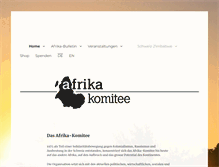 Tablet Screenshot of afrikakomitee.ch
